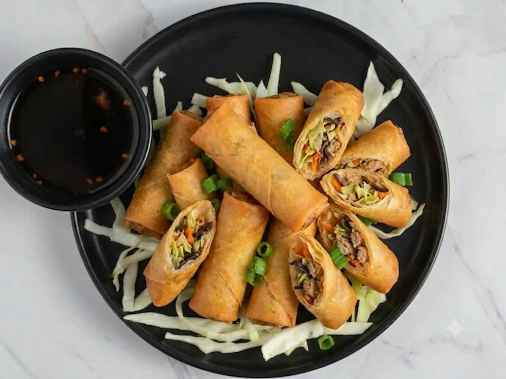 Filipino lumpia spring rolls at Kalesa Korner in Winnipeg, MB