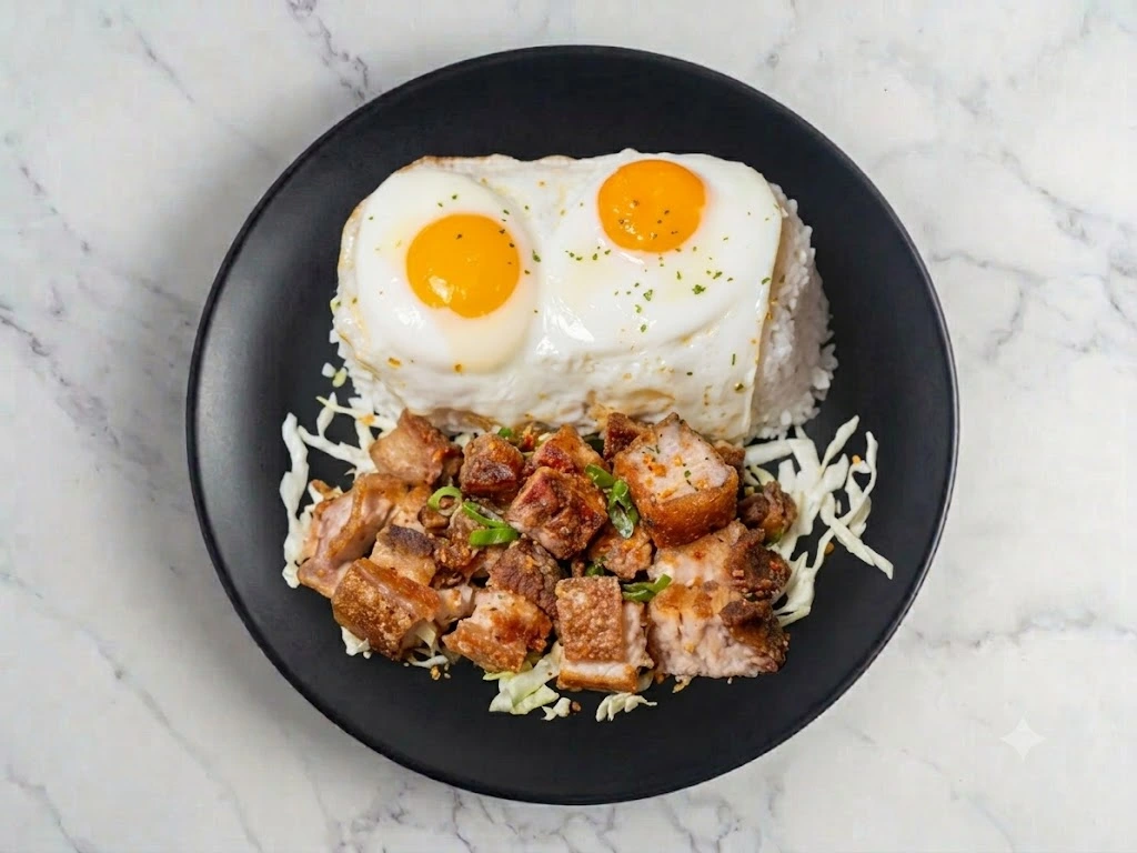 Lechon Kawali crispy pork belly at Kalesa Korner in Winnipeg, MB