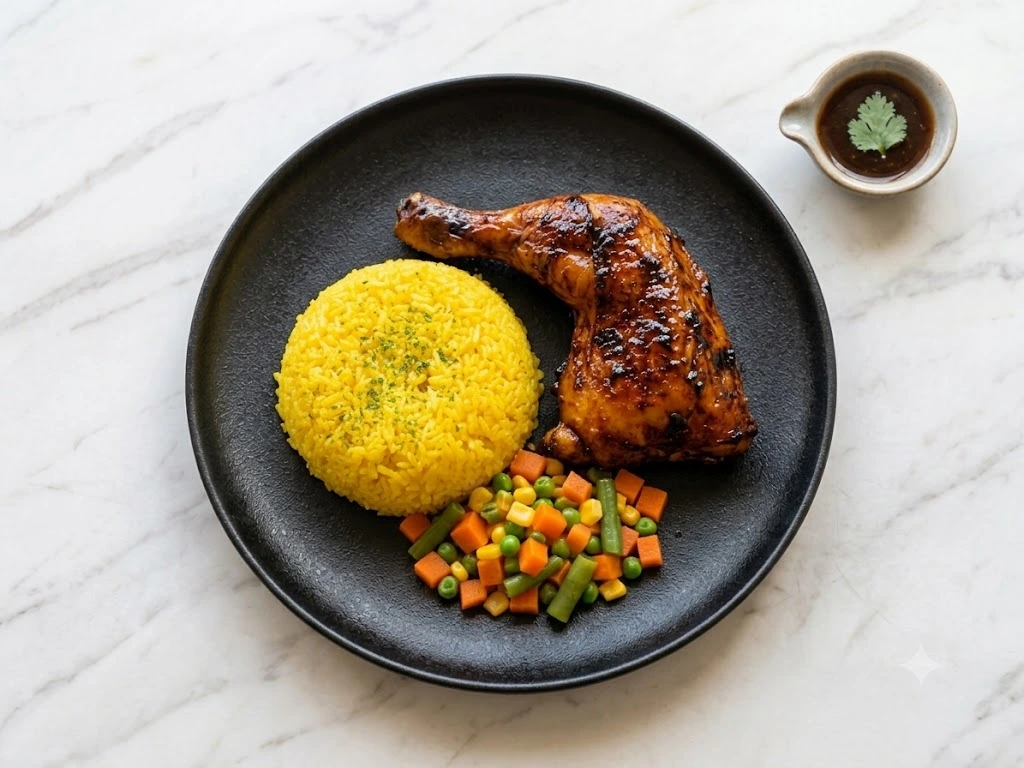 Chicken Inasal at Kalesa Korner Filipino restaurant in Winnipeg, MB